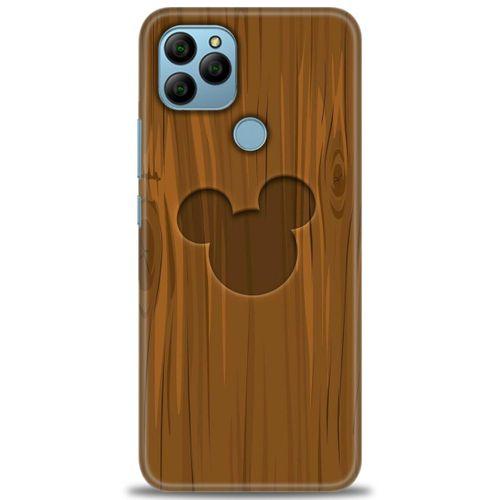 General Mobile GM 22 Kılıf HD Baskılı Kılıf - Ahşap Mickey + Tam Ekran Koruyucu