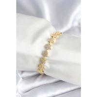 Pirinç Gold Renk Yıldız Model Kadın Bileklik