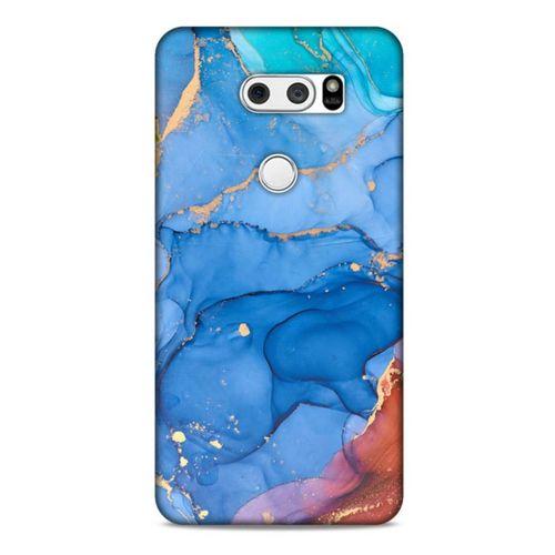 LG K40S Uyumlu Kılıf Mavi Delisi (10) Full Koruma Kılıfı Mermer