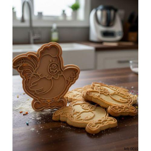 Sevimli Tavuk Sekillendirici Kalip Kurabiye Hamur Kesici Oyun ve Seker Hamuru Seti
