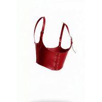 Omuzdan Askılı Kırmızı Korse Kadın Kemer, Kırmızı Kadın Deri Kemer - Brf1428