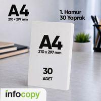 İnfocopy Fotokopi Kağıdı Premium Kalite A4 30 Yaprak 1 Hamur