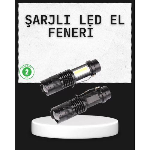 Odak Ayarlı 2000 Lümen Şarjlı Led El Feneri