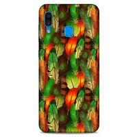 Samsung Galaxy A30 Kılıf Desenli Özel Seri Tüyler (1) Kılıfı
