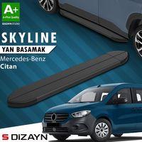 S-Dizayn Mercedes Citan Skyline Siyah Yan Basamak 193 Cm 2012-2021 A+ Kalite