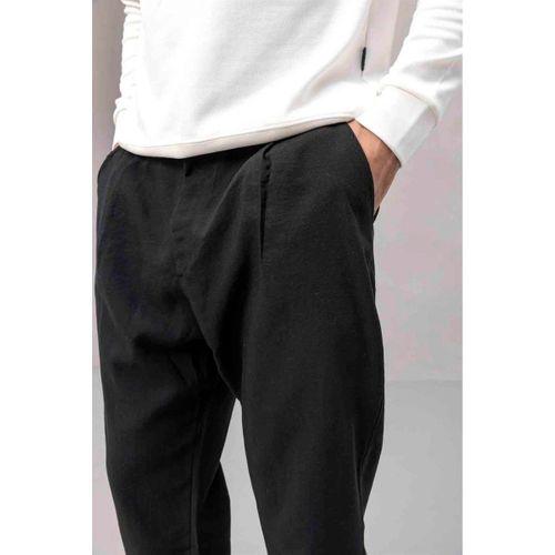 Frank Oversize Kapüşonlu Sweatshirt Polar Füme - Wilder Modal Kumaş Pantolon Siyah