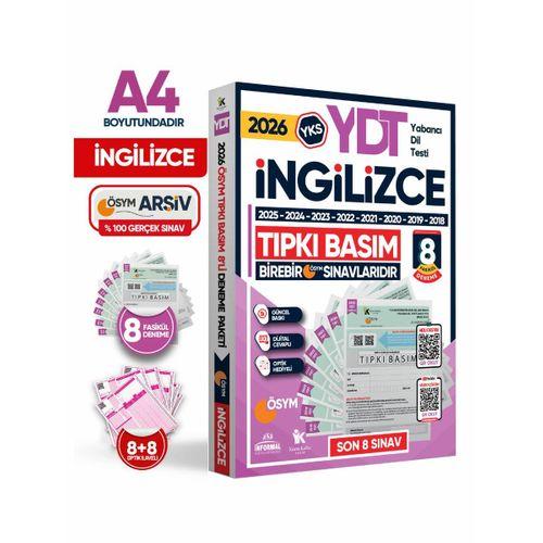 2026 YKS YDT İngilizce ÖSYM Çıkmış Soru Tıpkı Basım 8li Deneme Paketi Türkiye Geneli Video Çözümlü
