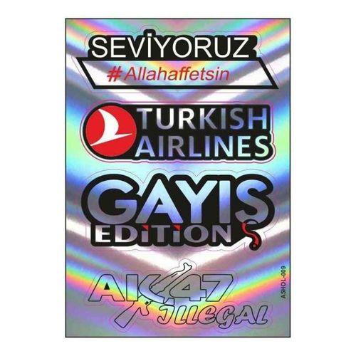 SEVGENT A5 Hologram Sticker 079 Tek Paket Çoklu