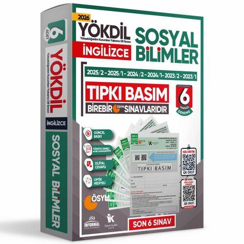 2026 YÖKDİL İngilizce SOSYAL BİLİMLER ÖSYM Çıkmış Soru Tıpkı Basım Deneme Paketi 6lı Türkiye Geneli
