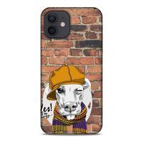 Animax Şapkalı Köpek Apple iPhone 12 Kılıf Desenli Silikon