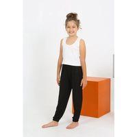 Kız Çocuk Sıfır Kol Beyaz Penye Pijama Takım