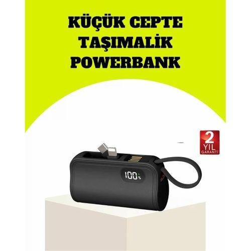 Dahili Type-c Konektörlü Mini 2000mah Powerbank