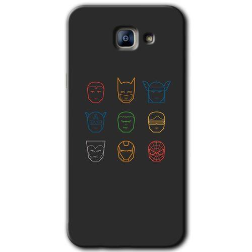 Samsung Galaxy A8 2016 Kılıf HD Desen Baskılı Arka Kapak - Avengers Minimalism