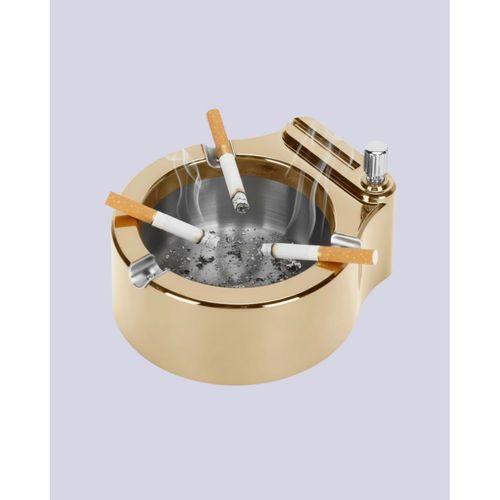 Paslanmaz Çelik Küllük Çakmaklı Masa Üstü Kullanım