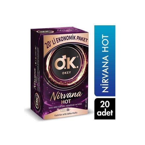 Okey Okey Nirvana Hot Prezervatif 20'li Eko Paket