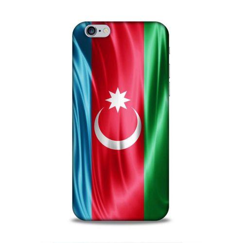 Apple Iphone 6 Uyumlu Kılıf Azarbaijan (36) Glitter Kılıf Tam Bayrak