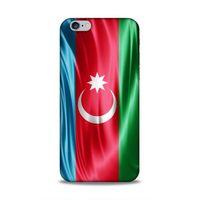 Apple Iphone 6 Uyumlu Kılıf Azarbaijan (36) Glitter Kılıf Tam Bayrak