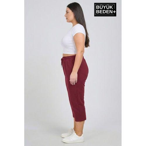 Kadın Büyük Beden Şort 3XL-6XL  Rahat Kesim Diz Altı Günlük Şort-SPR26BSRK591