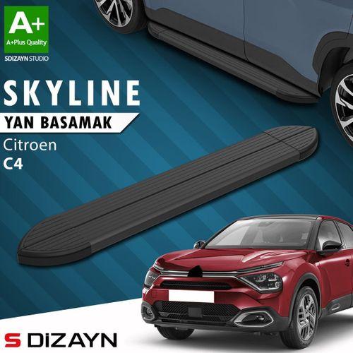 S-Dizayn Citroen C4 3 Skyline Siyah Yan Basamak 183 Cm 2021 Üzeri A+ Kalite