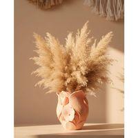 Modern 3d Turuncu Çiçek Vazo Masaüstü Salon Dekoru