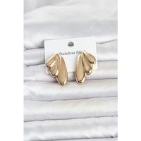 316L Çelik Gold Renk Vintage Kadın Küpe