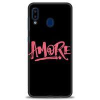 Samsung Galaxy A20 Kılıf HD Baskılı Kılıf - Amore + Tam Ekran Koruyucu