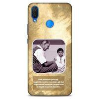 Huawei Psmart 2019 Kılıf Atatürk (2) Kabı Gold