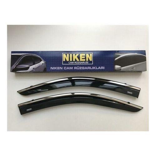 Niken Volkswagen Uyumlu Caddy -2003 Kromlu Cam Rüzgarlığı 2Li