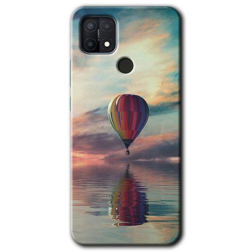 Oppo A15s Kılıf HD Desen Baskılı Arka Kapak + Temperli Cam - Zeplin