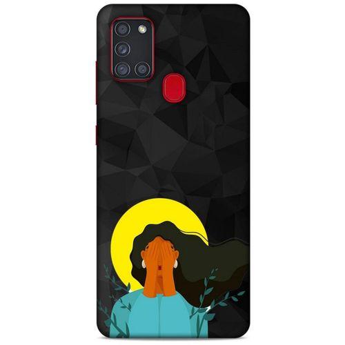 Samsung Galaxy A21s Kılıf Depresyon (9) Kılıf Siyah Mavi