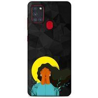 Samsung Galaxy A21s Kılıf Depresyon (9) Kılıf Siyah Mavi