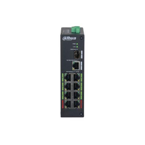 DAHUA LR2110-8ET-120, 10Port, Megabit, 8 Port Megabit PoE, 120W, 1 Port Gigabit, 1 Port Gigabit SFP, Endüstriyel, Masaüstü Switch