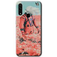 MRCİLETİSİM Huawei P30 Lite Kılıf HD Baskılı Desen + Hayalet Cam Yandan Görünmez