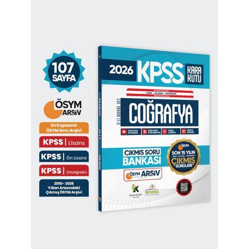 2026 FULLKPSS Lisans-Önlisans-Ortaöğretim Coğrafya’nın Kara Kutusu ÖSYM Çıkmış Soru Banka Son 15Yıl