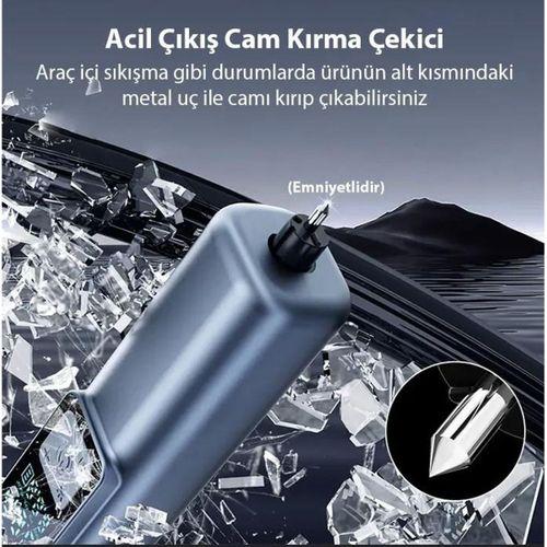 Sepetinegelsin ST-5530 Dijital Şarjlı Araç Lastik Hava Şişirme Pompası Penere Kırıcı