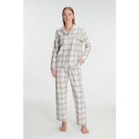 Anıl Kare Desenli Pamuklu Gömlek Pijama Takımı