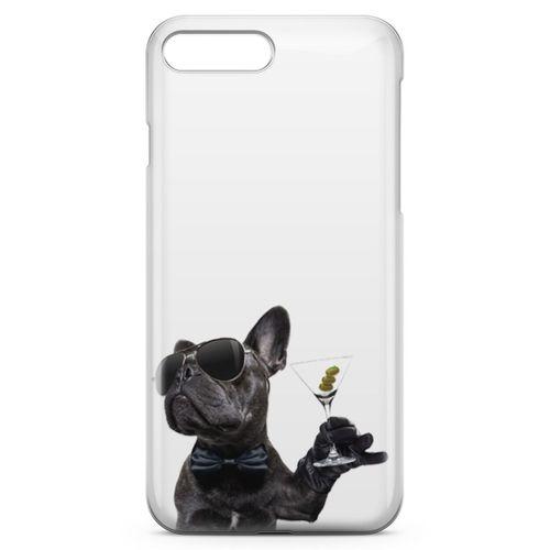 Apple iPhone 7 Plus Kılıf French Bulldog Arka Kapak Koruma Desenli Full Koruyucu