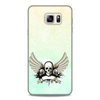 Lopard Samsung Galaxy Note 5 Uyumlu Kılıf Tattoo's (8) Baskılı Kılıf Yeşil Beyaz