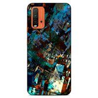 Lopard Xiaomi Redmi Note 9 4g Uyumlu Kılıf Soyut Sanat (36) Desenli Glitter Kılıf