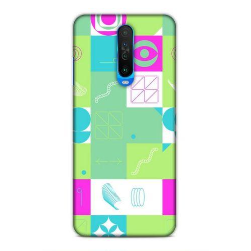 Xiaomi Redmi K30 5G Uyumlu Kılıf Insomnia (30) Silicone Case Pembe Yeşil