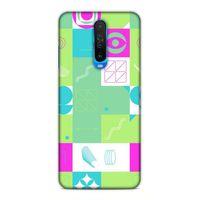 Xiaomi Redmi K30 5G Uyumlu Kılıf Insomnia (30) Silicone Case Pembe Yeşil