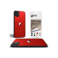 Iphone 11 Uyumlu Dekoratif Arka Koruma Sticker ( Sedefli Kırmızı )