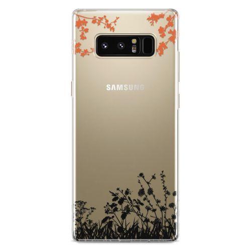 Samsung Galaxy Note 8 Kılıf Ot Bahçesi Arka Kapak Koruma Desenli Full Koruyucu