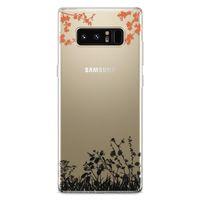 Samsung Galaxy Note 8 Kılıf Ot Bahçesi Arka Kapak Koruma Desenli Full Koruyucu