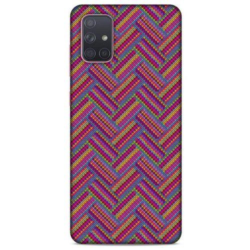 Kazak (31) Desenli Silikon Kapak Telefon Kabı Samsung Galaxy A71 Kılıf