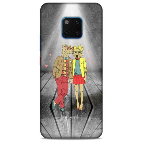 Huawei Mate 20 Pro Kılıf FunnyMaX (35) Fit Design Kılıf Gri