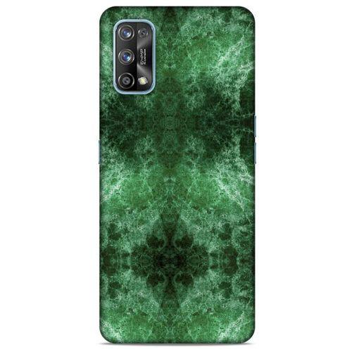 Mermer Desenli (12) Tema Koruyucu Silikon Yeşil Oppo Realme 7 Pro Kılıf