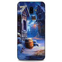 Samsung Galaxy J6 Plus Kılıf Snowix (46) Core Armor Kılıf Kahverengi Mavi