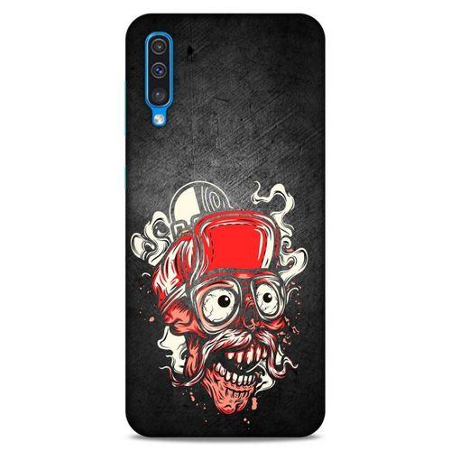 Lopard Samsung Galaxy A50 Uyumlu Kılıf Tattoo's (5) Koruma Kabı Kırmızı Siyah