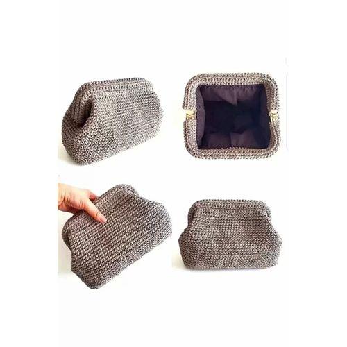 Gizli Metal Çanta Bursu – 22 cm - Metal Çanta Aparatı Çanta Aksesuarı